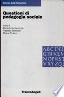 Questioni di pedagogia sociale