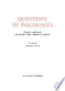Questioni di psicologia