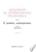 Questioni di storiografia filosofica