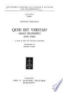 Quid est veritas?