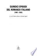 Quindici episodi del romanzo italiano (1881-1923)