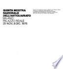 Quinta mostra nazionale dell'antiquariato