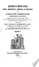 Quistioni di dritto civile, penale, amministrativo, commerciale, ed ecclesiastico