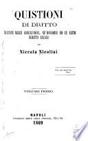 Quistioni di dritto trattate nelle conclusioni