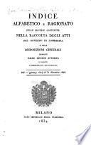 Raccolta degli atti del governo e delle disposizioni generali emanate dalle diverse autorità in oggetti sì amminstrativi che giudiziarj
