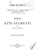 Raccolta degli atti stampati per ordine della Camera legislatura 15