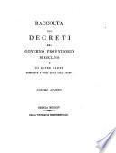 Raccolta dei decreti del governo provvisorio bresciano e di altre carte pubblicate a quell'epoca colle stampe