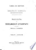 Raccolta dei documenti stampati per ordine della Camera legislatura 11. Sessione 1873-74 (dal 15 novembre 1873 al 20 settembre 1874)