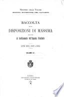 Raccolta delle disposizioni di massina