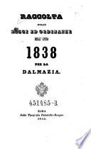 Raccolta delle leggi ed ordinanze dell'anno ... per la Dalmazia
