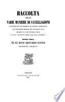 Raccolta delle varie maniere di uccellagioni (etc.)