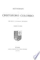 Raccolta di documenti e studi pubblicati dalla R. Commissione colombiana