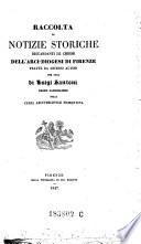 Raccolta di notizie storiche riguardanti le chiese dell'arci-diogesi di Firenze