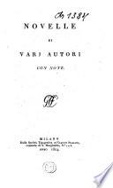 Raccolta di novelle dall'origine della lingua italiana fino al 1700