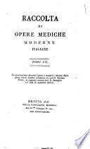 Raccolta di opere mediche moderne italiane