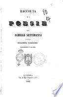 Raccolta di poesie di Achille Settimanni