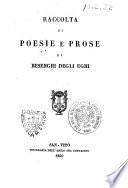 Raccolta di poesie e prose di Besenghi degli Ughi