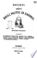 Raccolta di scritti morali, politici ed economici di Beniamino Franklin