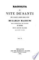 Raccolta Di Vite De'Santi Per Ciascun Giorno Dell'Anno