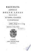 Raccolta generale delle leggi per gli Stati