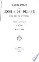 Raccolta ufficiale delle leggi e dei decreti del Regno d'Italia