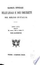 Raccolta ufficiale delle leggi e dei decreti del Regno d'Italia