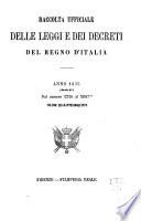 Raccolta ufficiale delle leggi e dei decreti del Regno d'Italia