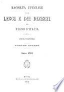 Raccolta ufficiale delle leggi e dei decreti del Regno d'Italia
