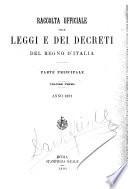 Raccolta ufficiale delle leggi e dei decreti del Regno d'Italia