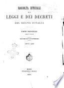 Raccolta ufficiale delle leggi e dei decreti del Regno d'Italia