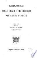 Raccolta ufficiale delle leggi e dei decreti del Regno d'Italia