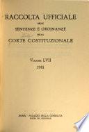 Raccolta ufficiale delle sentenze e ordinanze della Corte Costituzionale