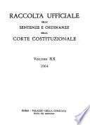 Raccolta ufficiale delle sentenze e ordinanze della Corte Costituzionale