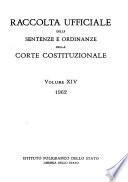 Raccolta ufficiale delle sentenze e ordinanze della Corte Costituzionale