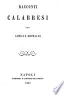 Racconti Calabresi per Achille Grimaldi