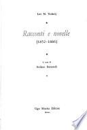 Racconti e novelle, 1852-1886