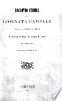 Racconto storico della giornata campale pugnata il dì 29 maggio 1848 a Montanara e Curtatone in Lombardia