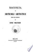 Raccotta di articoli artistici editi ed inediti