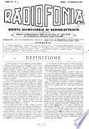 Radiofonia rivista quindicinale di radioelettricità