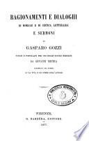 Ragionamenti e dialoghi di morale e di critica letteraria e sermoni