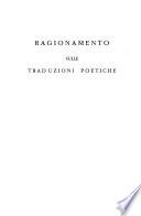Ragionamento sulle traduzioni poetiche ; e, Discorsi d'un pappagallo e d'una gazza
