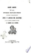 Ragioni addotte dal conte Severino Servanzi Collio cavaliere gerosolimitano contro un articolo del Saggiatore in cui si accusa e condanna di falso il soggetto di un dipinto