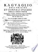 Raguaglio dell'origine et giornali successi della gran peste contagiosa, venefica, & malefica seguita nella Città di Milano, & suo Ducato dall'anno 1629. sino all'anno 1632. Con le loro successiue prouisioni, et ordini. Aggiontoui un breue compendio delle più segnalate specie di peste in diuersi tempi occorse... Con diuersi antidoti descritti da Alessandro Tadino ...