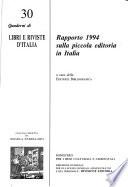 Rapporto 1994 sulla piccola editoria in Italia