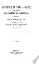 Rapsodie d'un poema albanese raccolte nelle colonie del napoletano tradotte da Girolamo de Rada e per cura di lui e di N.J. de Coronei ordinate e messe in luce