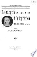 Rassegna bibliografica dell'arte italiana