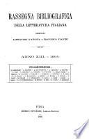 Rassegna bibliografica della letteratura italiana