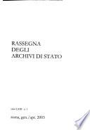 Rassegna degli archivi di Stato