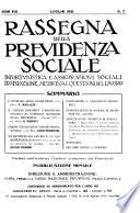 Rassegna della previdenza sociale