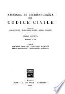 Rassegna di giurisprudenza sul Codice civile